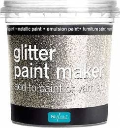 Πρόσθετο Glitter Ασημί Σκόνη  Polyvine 75gr