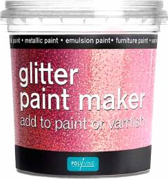 Πρόσθετο Glitter Ροζ Σκόνη Polyvine 75gr