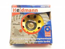 Δίσκος Λείανσης Μπετού Turbo 125x22,23mm H00123 Heidmann