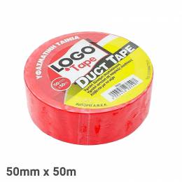 Υφασμάτινη Ταινία Κόκκινη 50mm x50m Logo Duct Tape