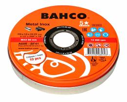 Δίσκοι Κοπής Μετάλλου INOX 10τμχ  115mm Bahco (391-T41_IM)