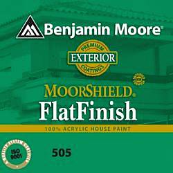 Benjamin Moore 505 MooreShield 100% Ακρυλικό Χρώμα Ματ Λευκό 1lit