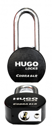 Λουκέτο Ασφαλείας Ατσάλινο Μασίφ Μακρύλαιμο Hugo Locks Cobra 64R 60149