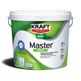 Master Eco Πλαστικό Χρώμα Λευκό Οικολογικό για Εσωτερική Χρήση 10lt  Kraft