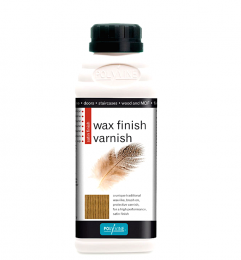 Βερνίκι νερού Wax Finish Varnish POLYVINE με κερί και χρώμα Walnut σατινέ 500ml
