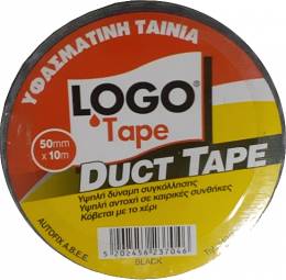 Υφασμάτινη Ταινία Μαύρη  50mm x 50m Logo Duct Tape