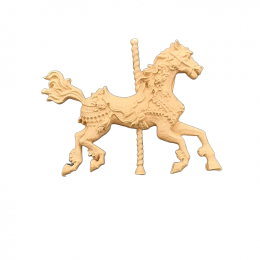 Ξυλόγλυπτο Διακοσμητικό Άλογο Καρουζέλ 9εκ.Χ7εκ.