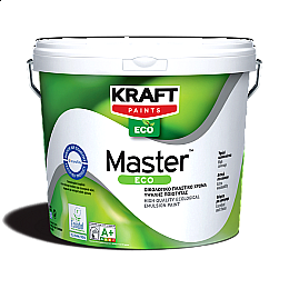 Master Eco Πλαστικό Χρώμα Λευκό Οικολογικό για Εσωτερική Χρήση 3lt  Kraft