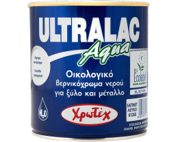 ULTRALAC AQUA  Οικολογική Λαδομπογιά Νερού Σατινέ  Λευκή  0,75ltr
