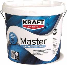 Αντιμουχλικό Πλαστικό Χρώμα  Λευκό  Master Hydrocontrol Kraft 3ltr