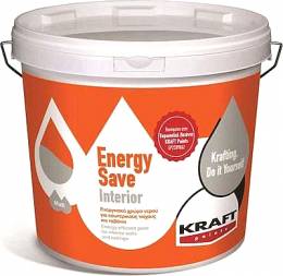 Energy Save Interior Πλαστικό Χρώμα Θερμομονωτικό για Εσωτερική Χρήση 9lt  Kraft