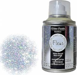 Σπρέι Νερού Διαφανές Fleur Glitter Finish Spray Με Glitter Rainbow 100ml