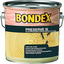 Bondex Φαρμάκι Ξύλου Άχρωμο Ματ Preserve III 2.5 L