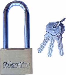 Λουκέτο  Μακρύλαιμο με Κλειδιά 50mm  MARTIN 00250